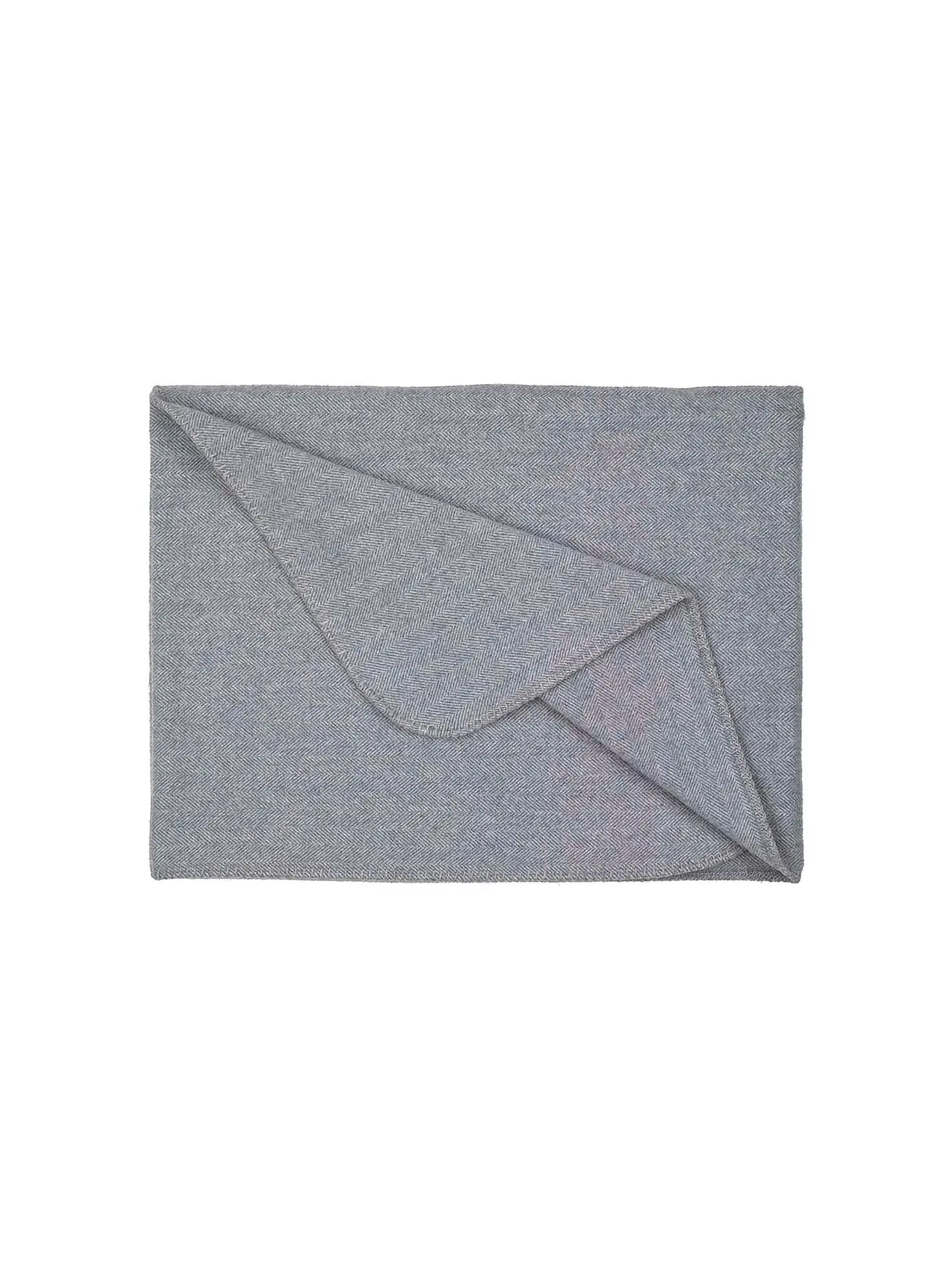 STEINER 1888 | Wolldecke SALLY 143x190cm Marmor | hellblau